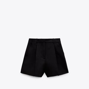 Zara pleated high waisted shorts